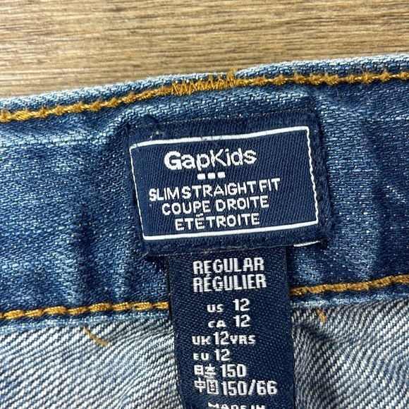 Gap Factory Kids Slim Straight Fit Denim Jeans, size 12 - Picture 2 of 7